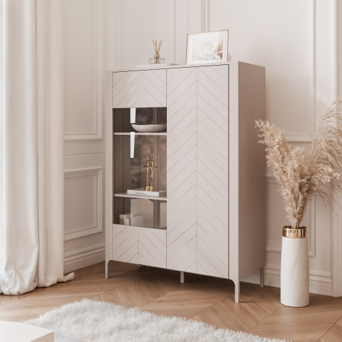 Breite zweitürige Vitrine LORIEN 103 cm